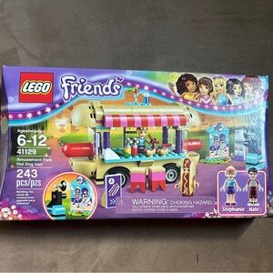 DISCONTINUED lego friends amusement park hot dog van 41129